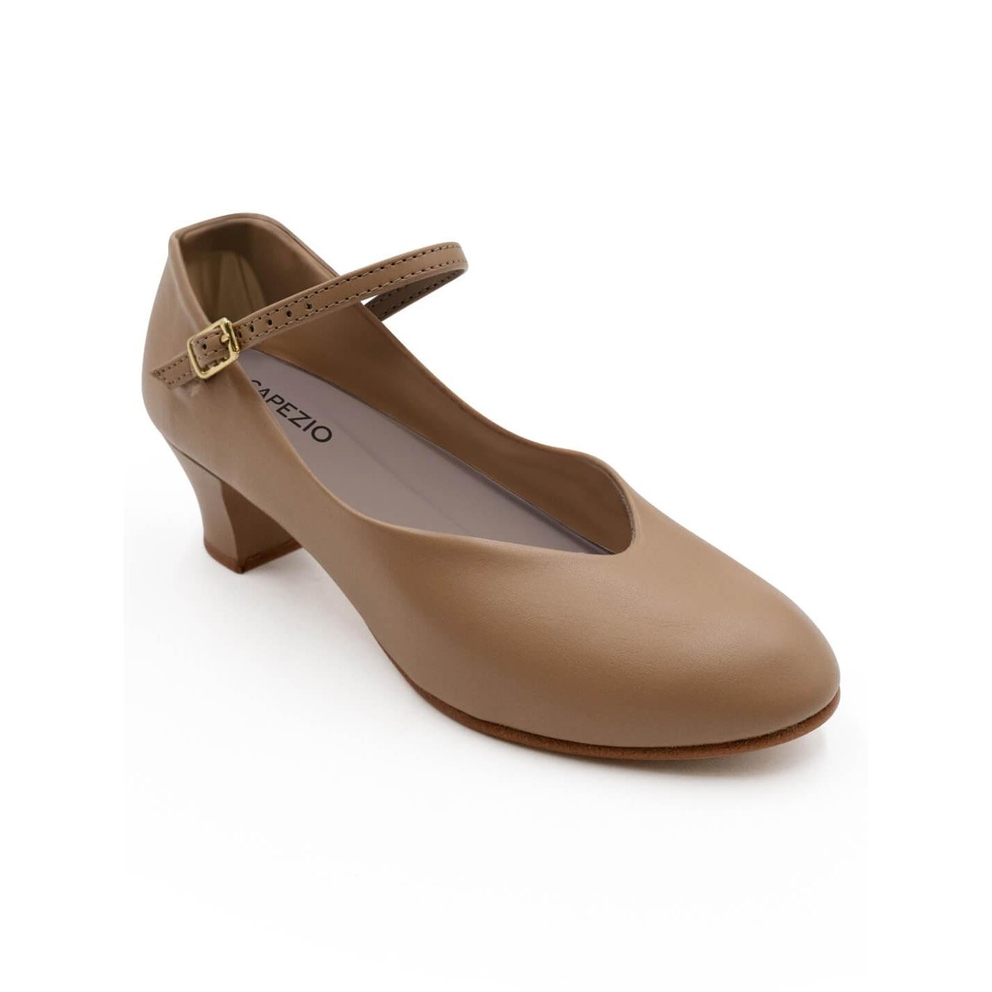 Детские туфли Capezio Jr. Footlight для танцев, цвет: Карамельный — фото 1