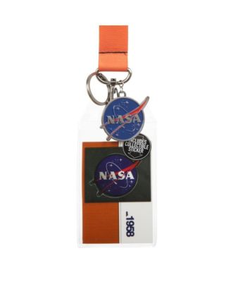 Orange Suit Up Lanyard with NASA Logo Keychain