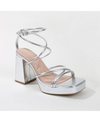 Aggie Strappy Platform Heels