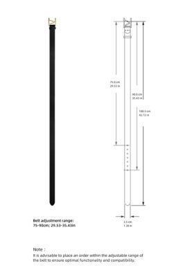 Women's Solid & Casual Belt 35mm Victoria Hyde Victor