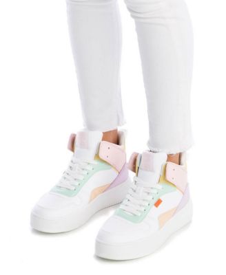 Women's Sneakers White With Multicolor Accent