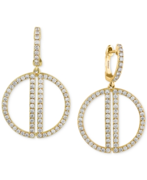 image of Effy Diamond Drop Earrings (3/4 ct. t.w.) in 14k Gold