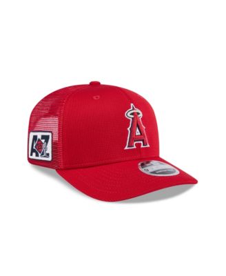 New Era - Men's Red Los Angeles Angels 2025 Spring Training 9SEVENTY Stretch-Snap Hat