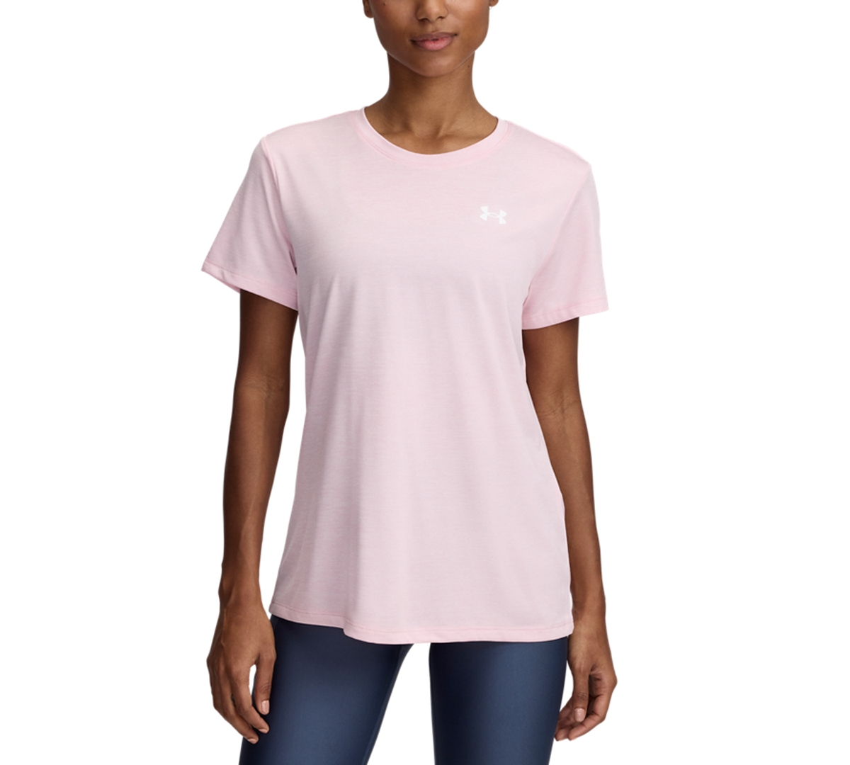 Under Armour Women's Tech Twist Short-sleeve Top In Pink
