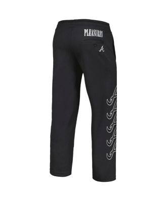 Men's Atlanta Braves Black Pitcher Track Pants