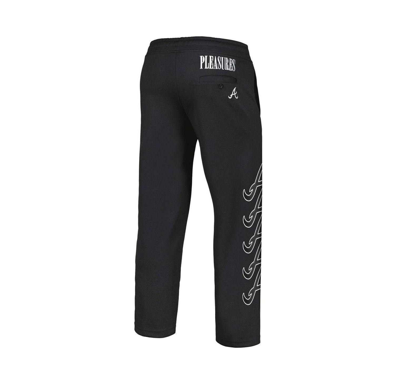Men's Atlanta Braves Black Pitcher Track Pants