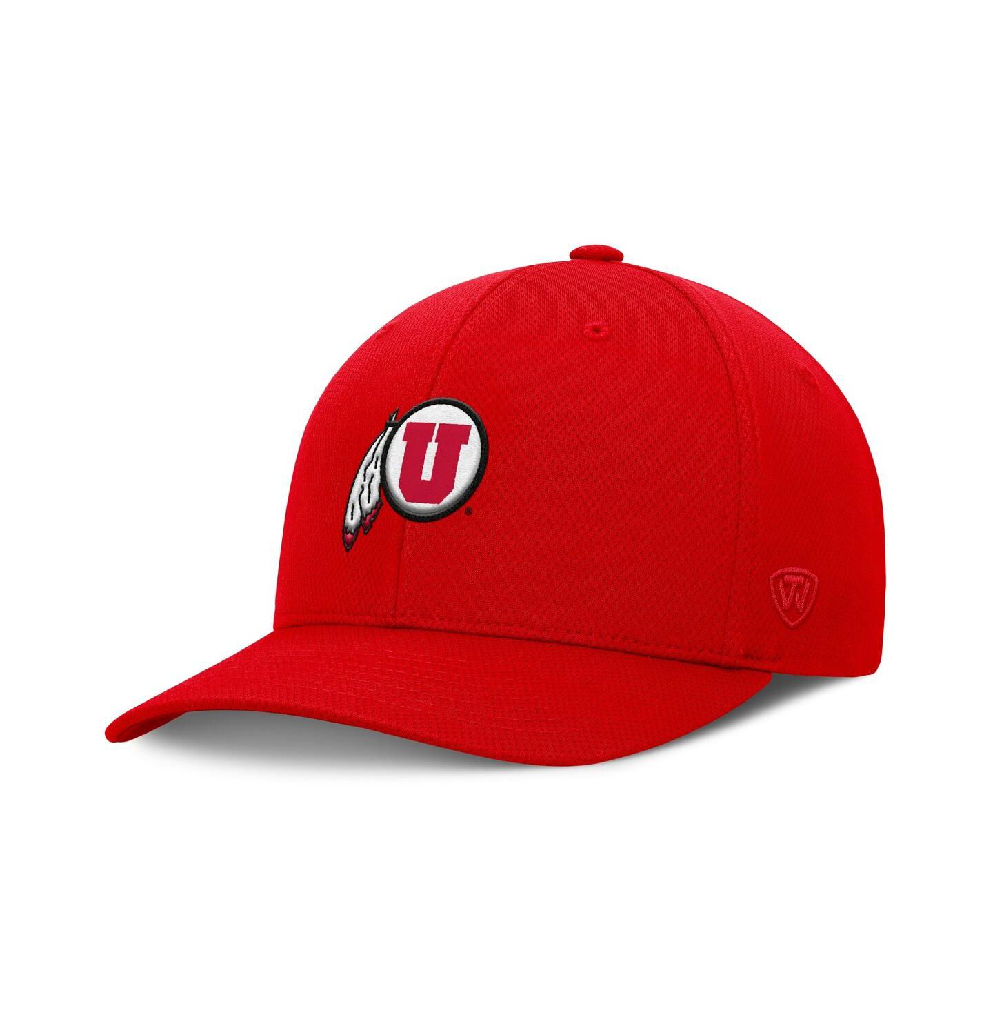 Мужская кепка Top of the World Red Utah Utes Reflex Logo Flex Hat — фото 3