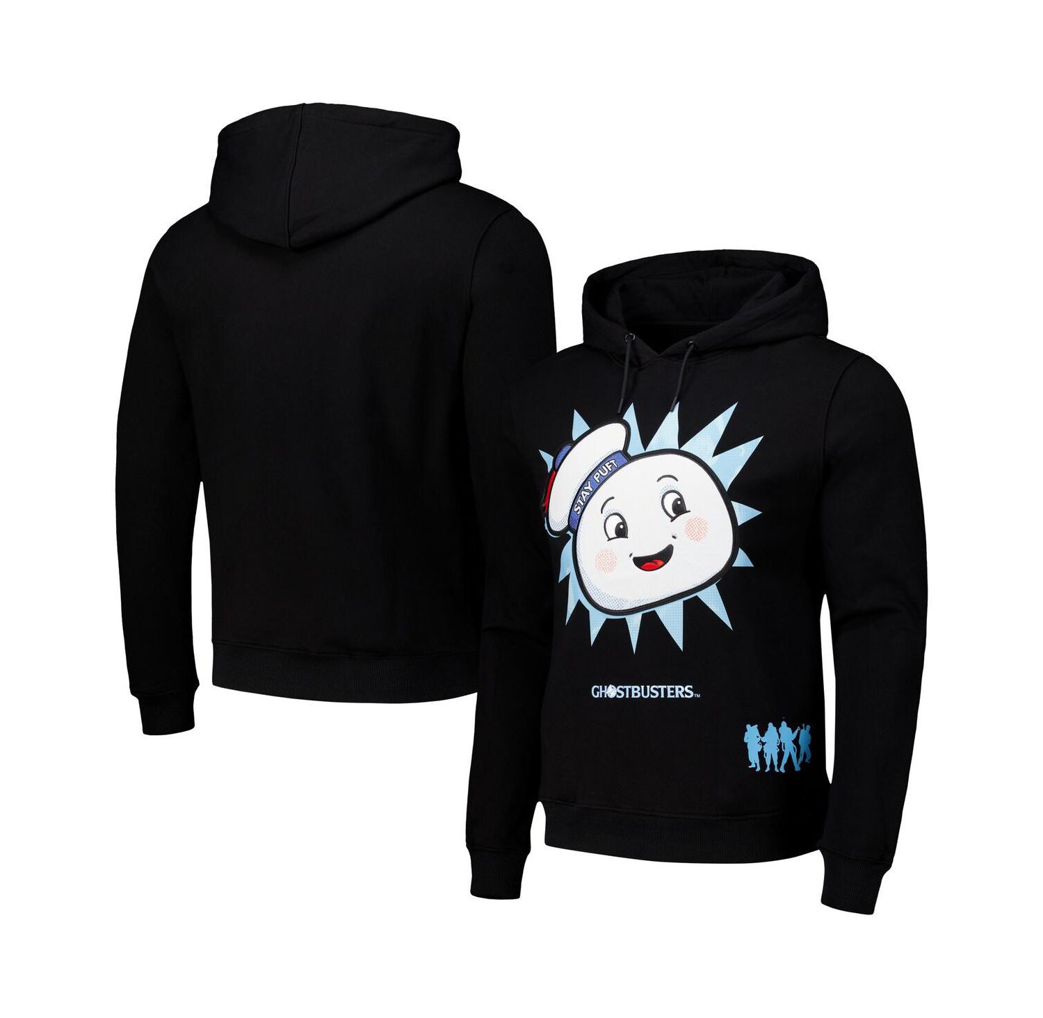Men's and Women's Black Ghostbusters Stay Puft Pullover Hoodie