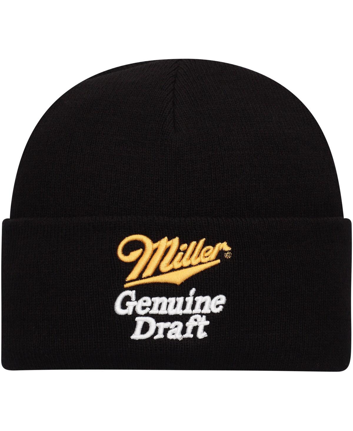 AMERICAN NEEDLE MEN'S BLACK MILLER GENUINE DRAFT CUFFED KNIT HAT 