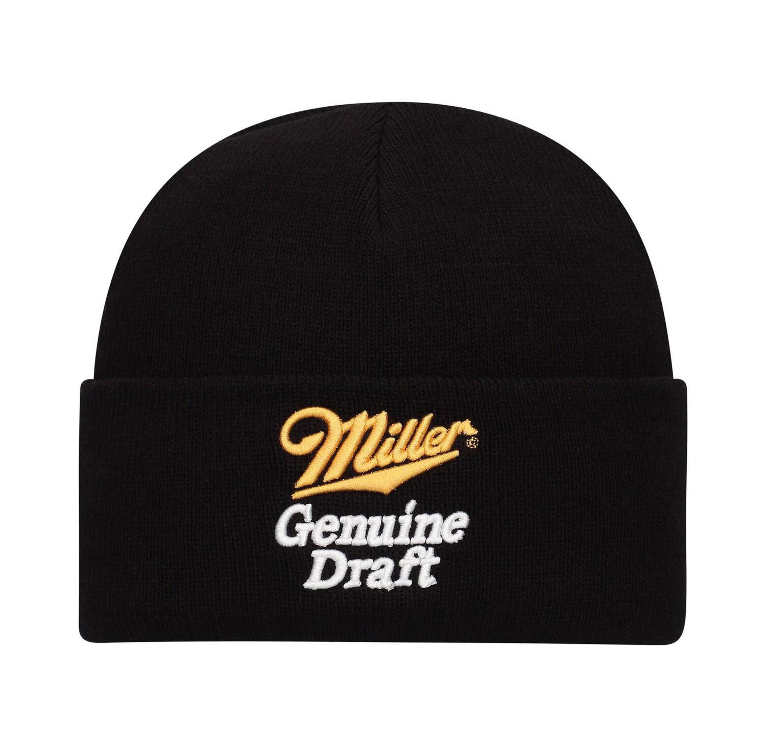 Men's Black Miller Genuine Draft Cuffed Knit Hat