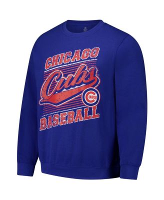 Men's Royal Chicago Cubs Pullover Sweatshirt