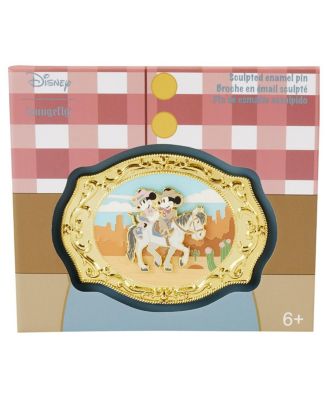 Loungefly - Mickey Minnie Western Belt Buckle Collector Box Pin