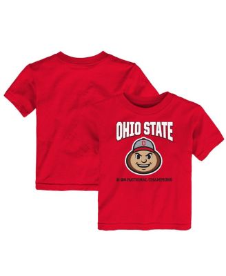 Outerstuff - Toddler Scarlet Ohio State Buckeyes College Football Playoff 2024 National Champions T-Shirt