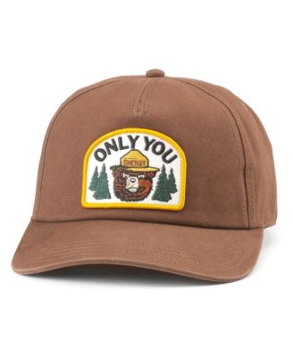 American Needle - Men's Brown Smokey Bear Canvas Roscoe Adjustable Hat