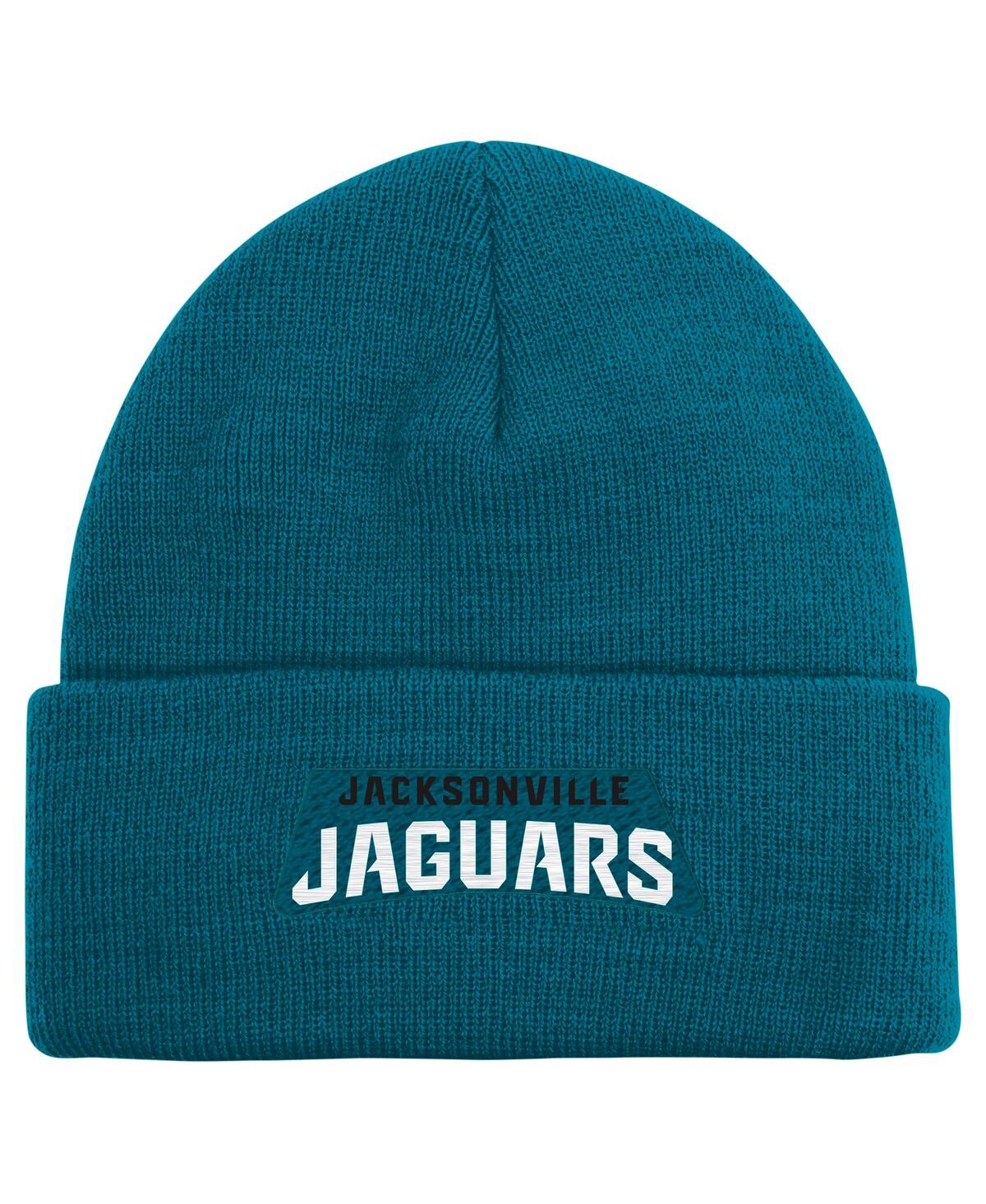Outerstuff Big Boys And Girls Teal Jacksonville Jaguars Basic Cuffed Knit Hat In Teal
