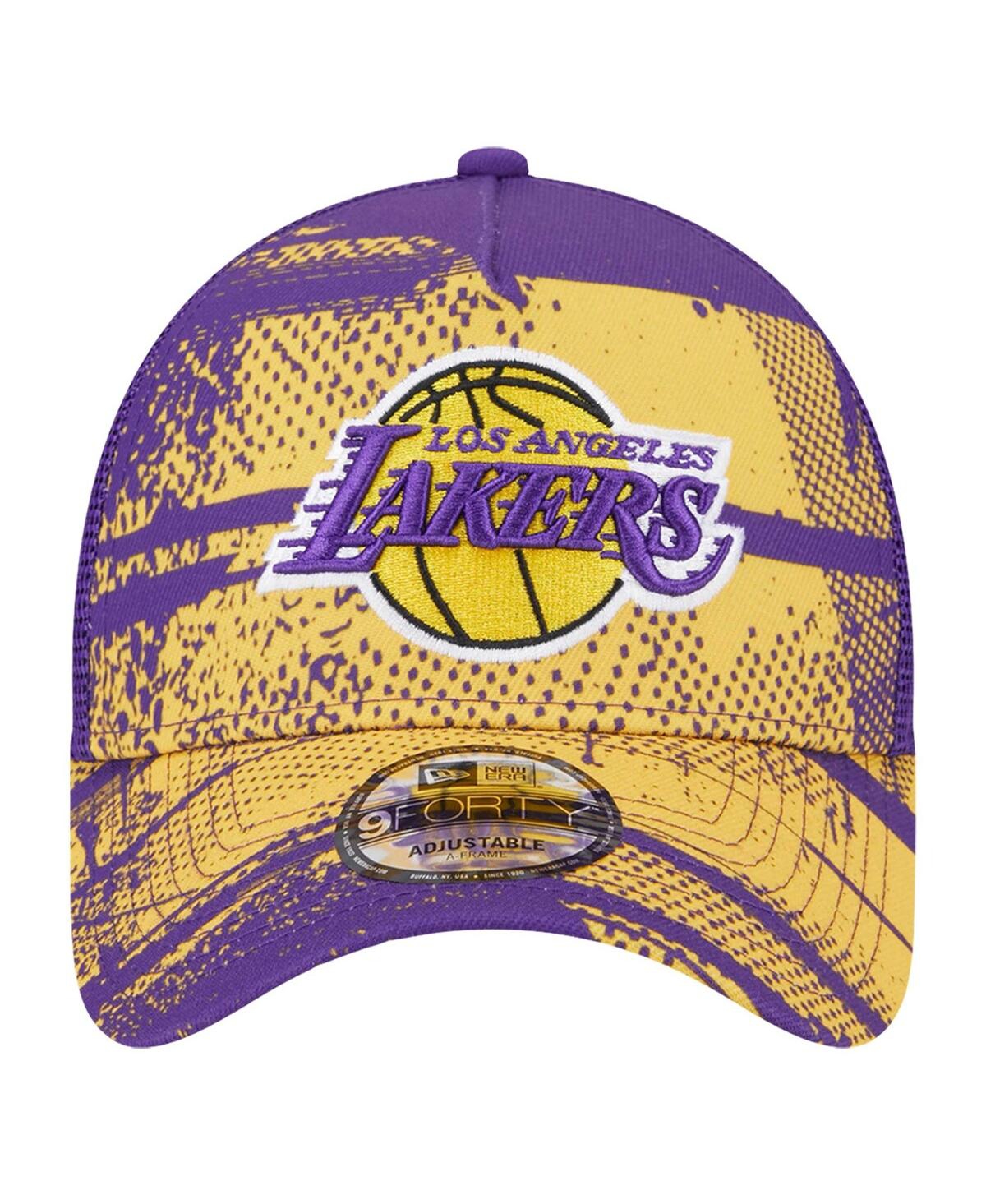 New Era Mens Los Angeles Lakers  Lakers A Frame Otc Nba 24 Tip Off Hat In Purple,gold