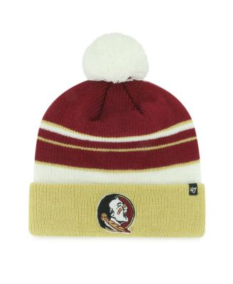 '47 Brand - Big Boys and Girls Garnet Florida State Seminoles Peewee Cuffed Knit Hat with Pom