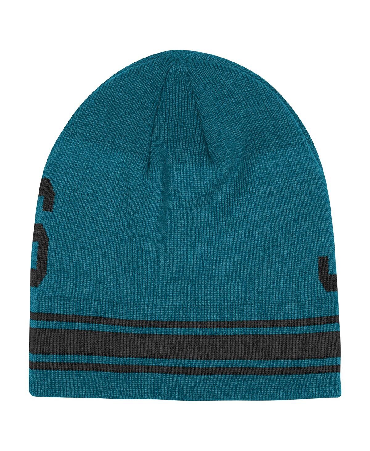 Outerstuff Big Boys And Girls Teal Jacksonville Jaguars Retro Knit Beanie In Teal