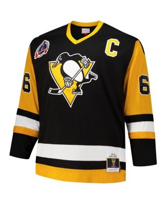 Men's Mario Lemieux Black Pittsburgh Penguins Big Tall 1991/92 Blue Line 2.0 Jersey