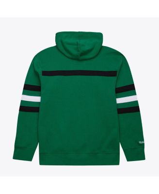 Men's Kelly Green New York Jets Vintage Logo Head Coach Fleece Pullover Hoodie