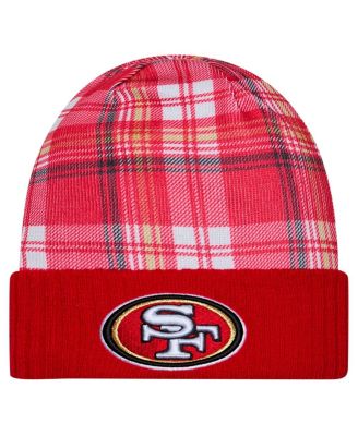 New Era - Men's Scarlet San Francisco 49ers Sideline Statement Cuffed Knit Hat