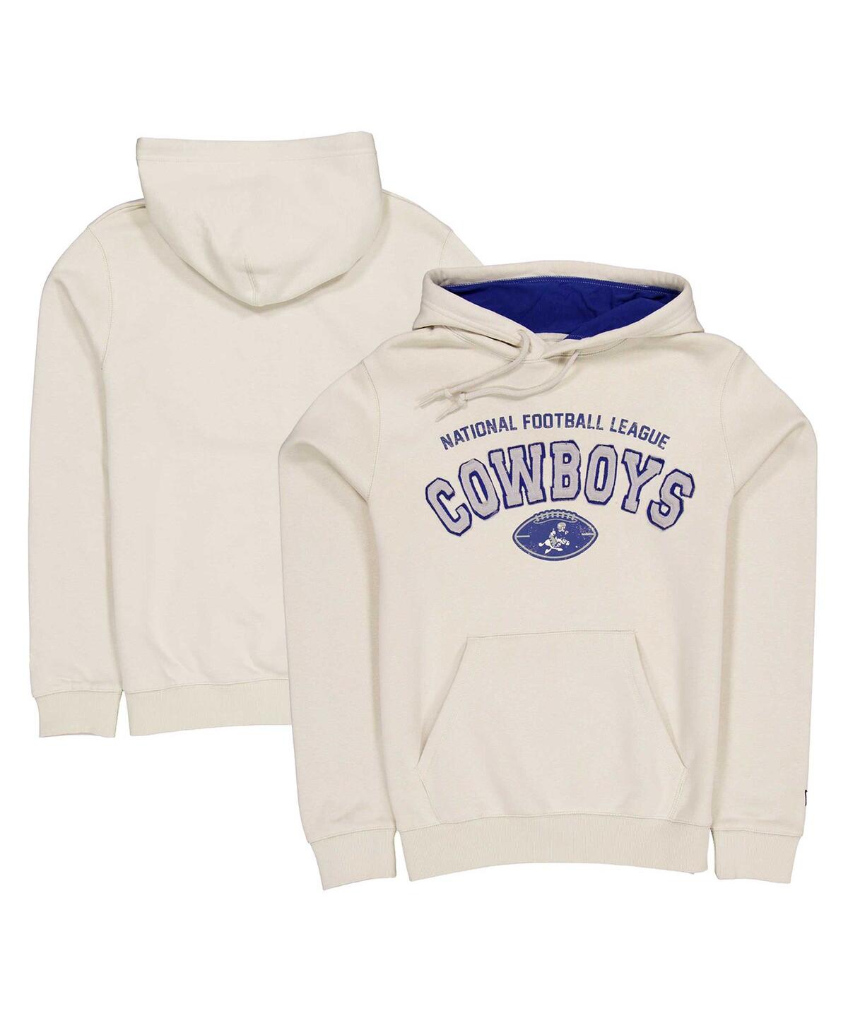 NEW ERA MEN'S CREAM DALLAS COWBOYS HISTORIC PULLOVER HOODIE 