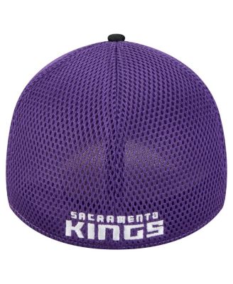 Men's Black/Purple Sacramento Kings Active Tech Neo Flex 39THIRTY Flex Hat