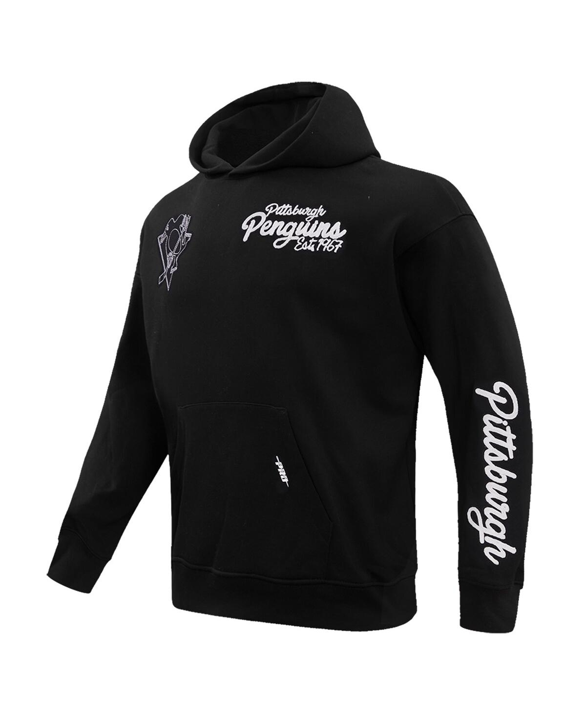 Pro Standard Men's Black Pittsburgh Penguins Paint The City Pullover Hoodie In Black