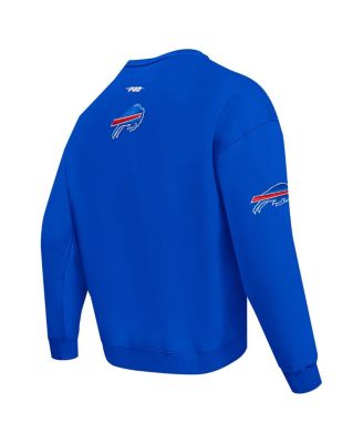 Men's Royal Buffalo Bills Turn It Up Drop Shoulder Pullover Sweatshirt