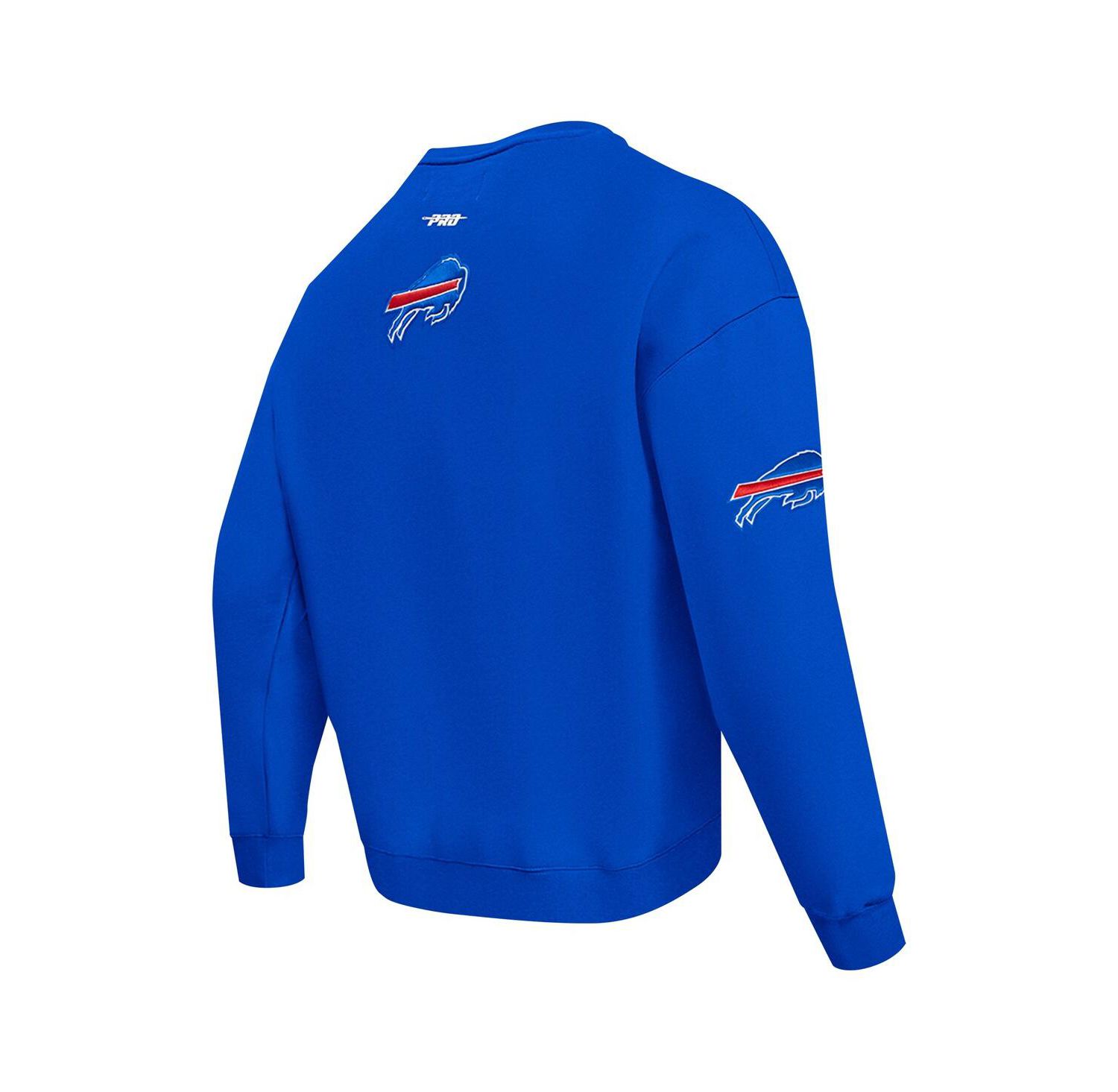Men's Royal Buffalo Bills Turn It Up Drop Shoulder Pullover Sweatshirt