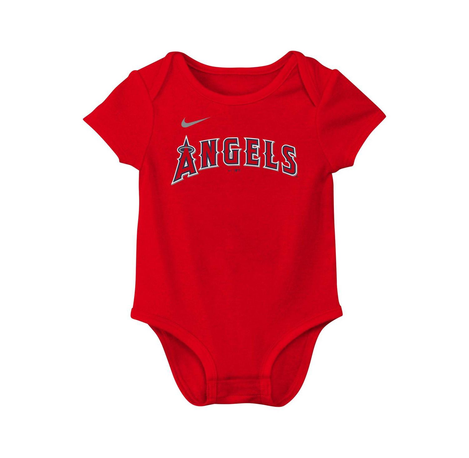 Baby Boys and Girls Mike Trout Red Los Angeles Angels Fuse Name & Number Bodysuit