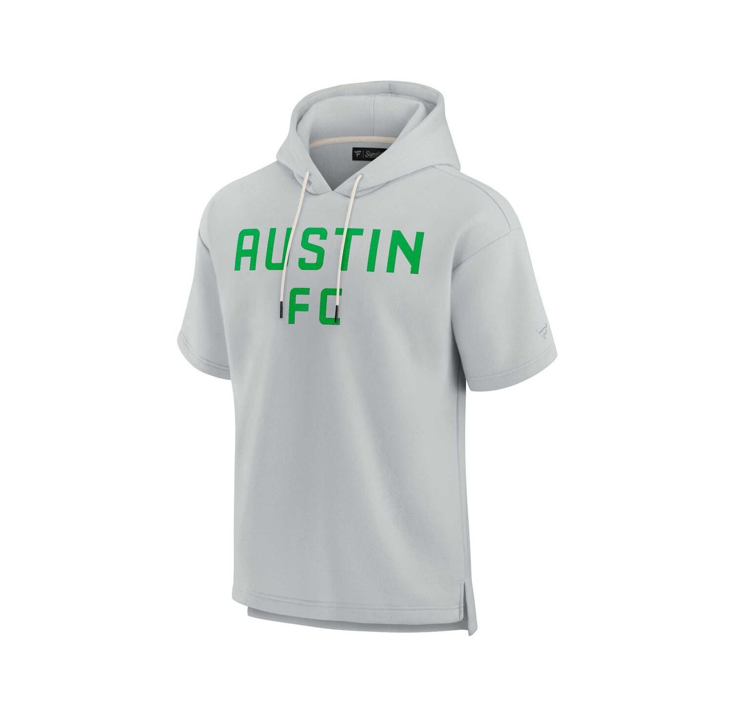 Men's and Women's Gray Austin FC Elements Super Soft Fleece Short Sleeve Pullover Hoodie