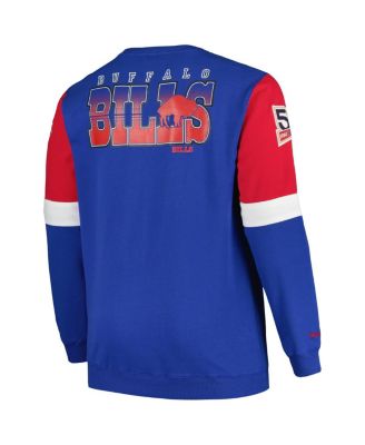Men's Royal Buffalo Bills Big Tall Fleece Pullover Sweatshirt