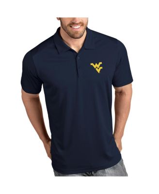 Antigua - Navy West Virginia Mountaineers Tribute Polo