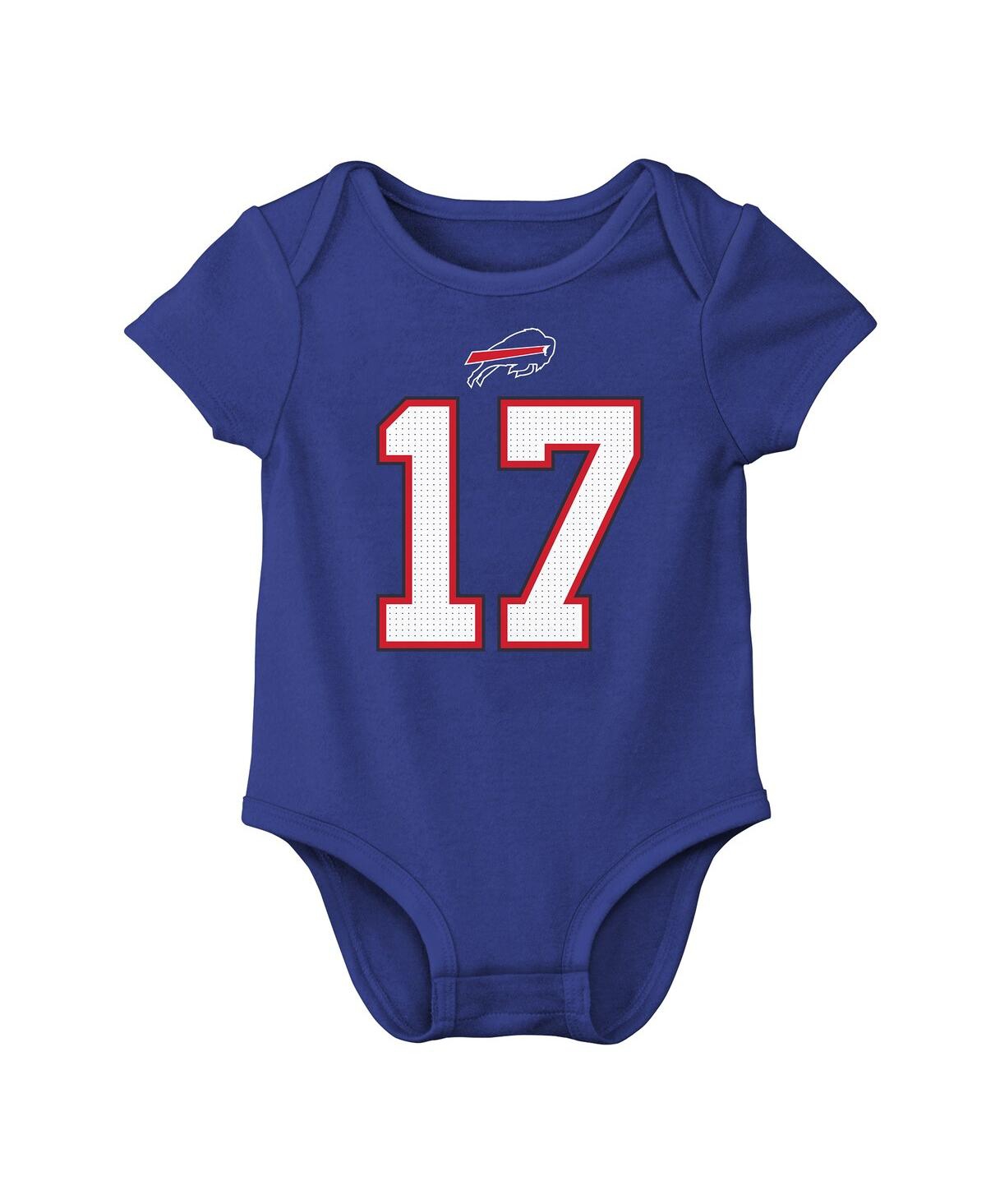 NIKE BABY BOYS AND GIRLS JOSH ALLEN ROYAL BUFFALO BILLS PLAYER NAME NUMBER BODYSUIT 