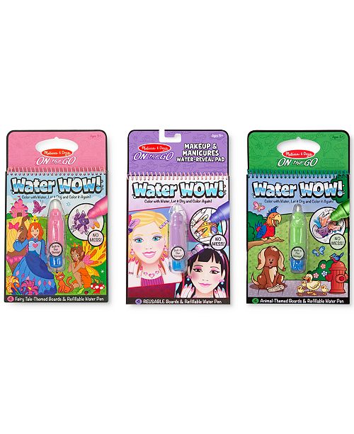 Melissa And Doug Kids Water Wow Makeup Manicures Fairy Tale And