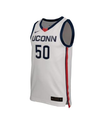 Men's White UConn Huskies Replica Basketball Jersey