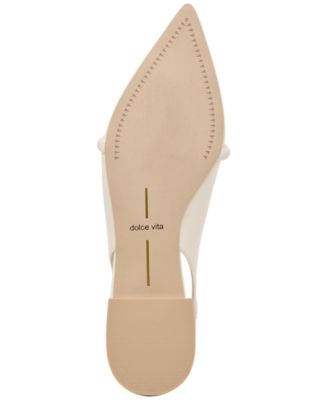 Women's Payge Bow Pointed-Toe Slingback Flats