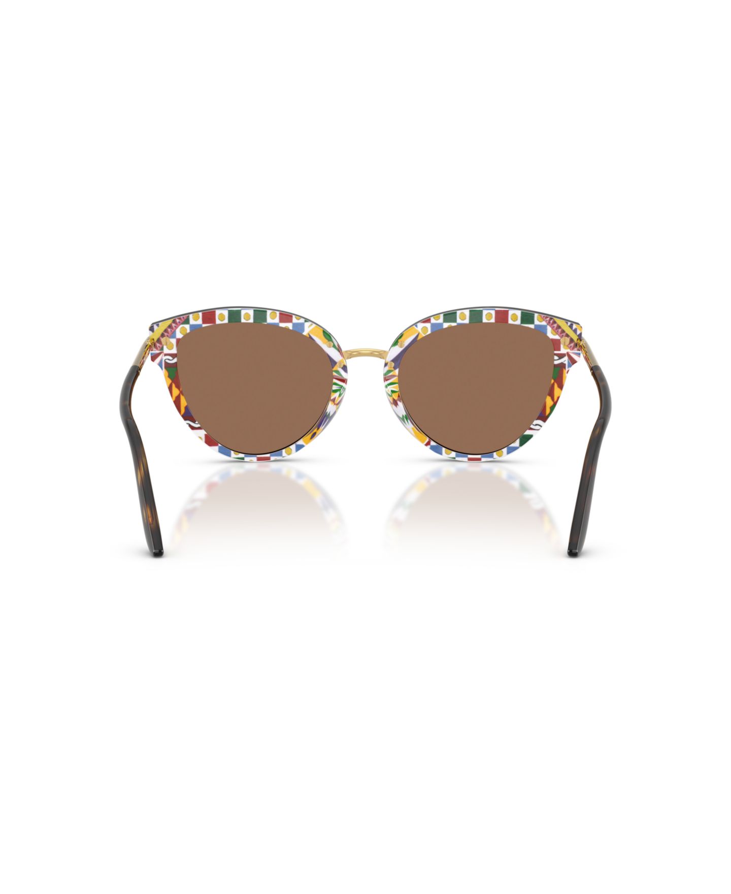 Женские солнцезащитные очки Dolce&Gabbana Large Sunglasses, DG4492, цвет: Гавана белый — фото 2