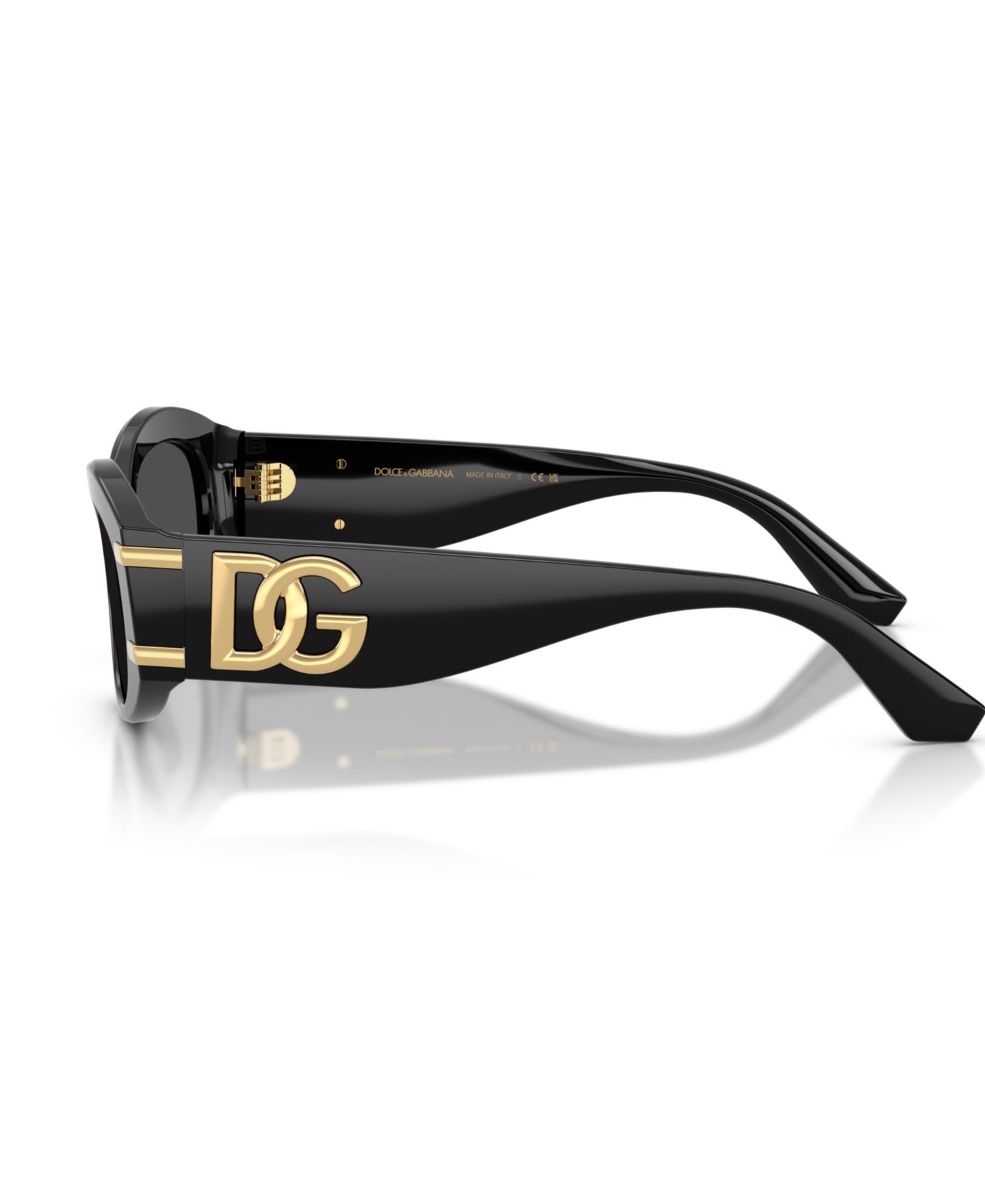 Женские солнцезащитные очки Dolce&Gabbana Large Sunglasses, DG4502, цвет: Чёрный — фото 5