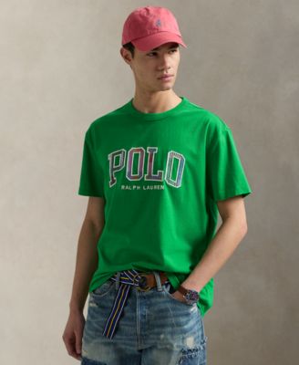 Polo Ralph Lauren - Men's Classic-Fit Madras-Logo Jersey T-Shirt