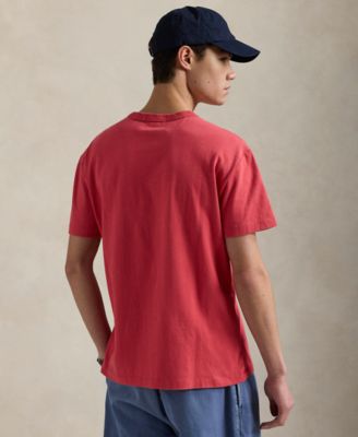 Men's Classic-Fit Madras-Logo Jersey T-Shirt