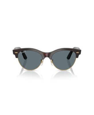 Unisex Clubmaster Way Polarized Sunglasses, RB2341