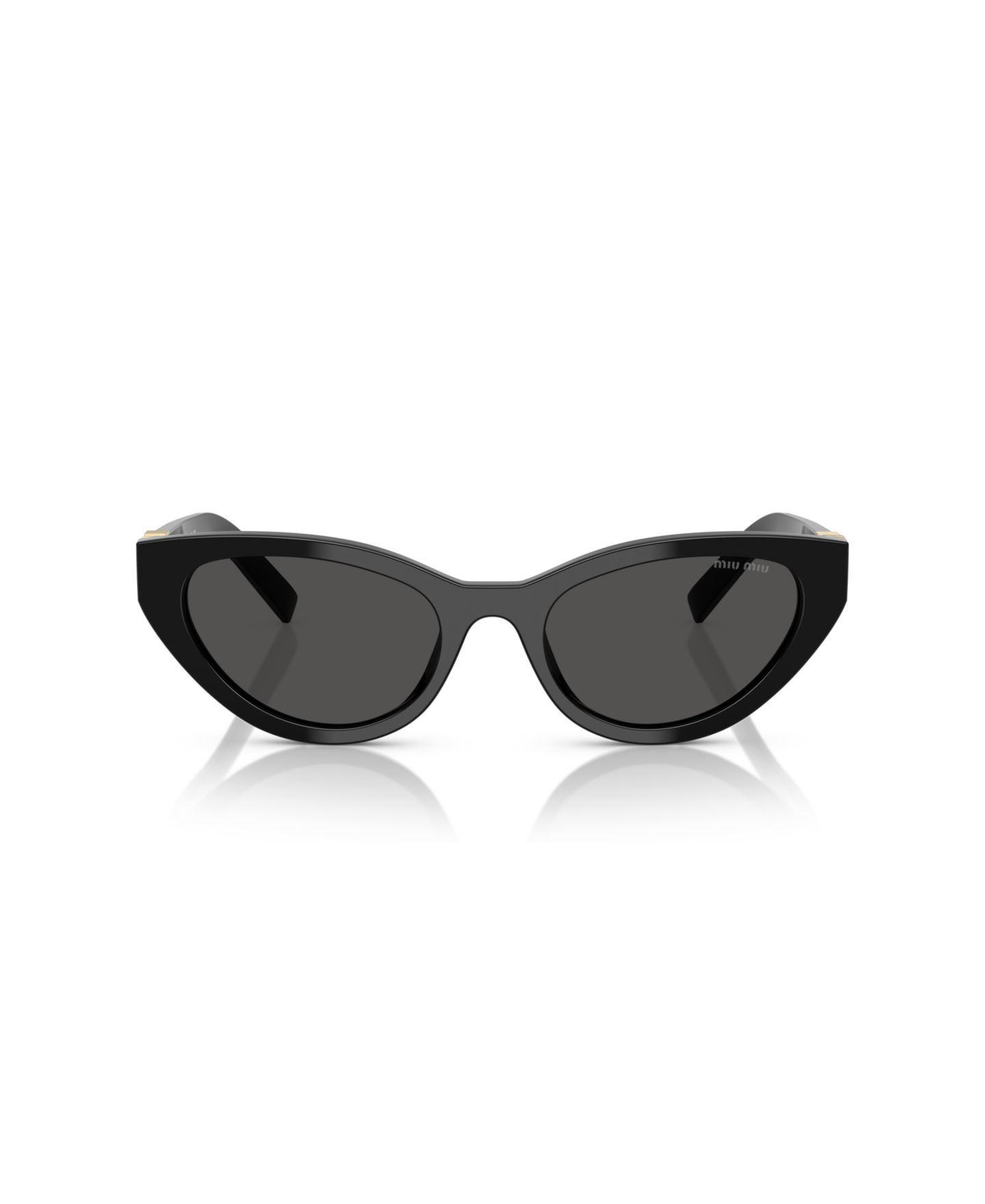 Женские солнцезащитные очки MIU MIU Large Sunglasses, MU A04S, цвет: Чёрный — фото 5