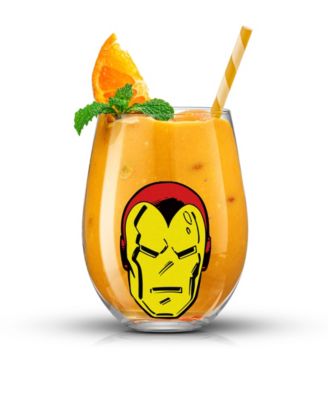 Marvel Heroes Stemless Drinking Glasses, Set of 4