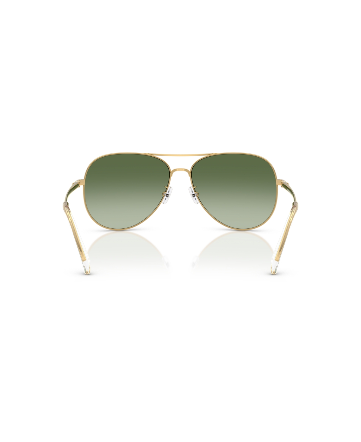 Tory Burch Ty6114 Aviator Metal Sunglasses In Yellow Gold