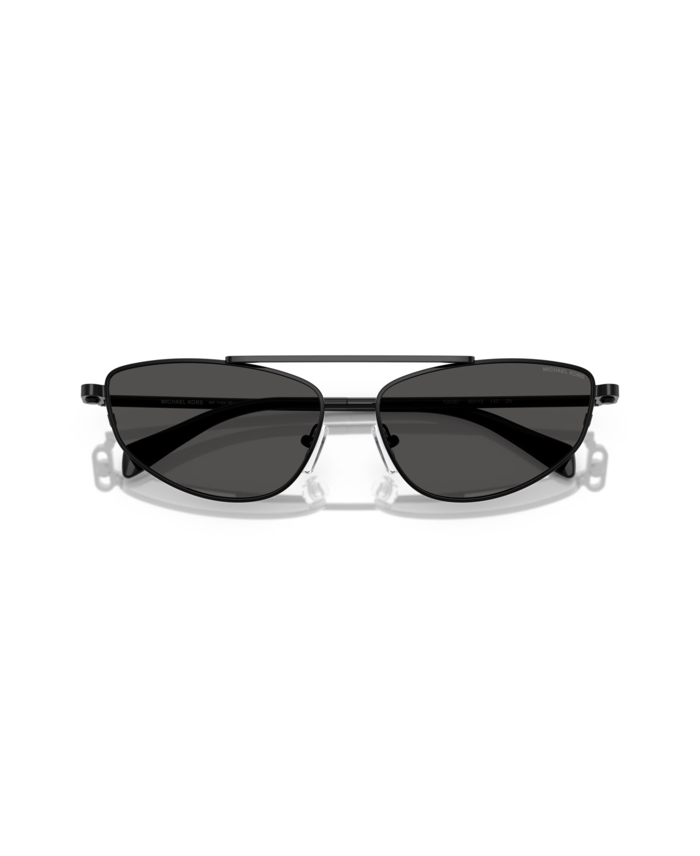 Женские солнцезащитные очки Michael Kors Buenos Aires Sunglasses, MK1164, цвет: Чёрный блестящий — фото 2