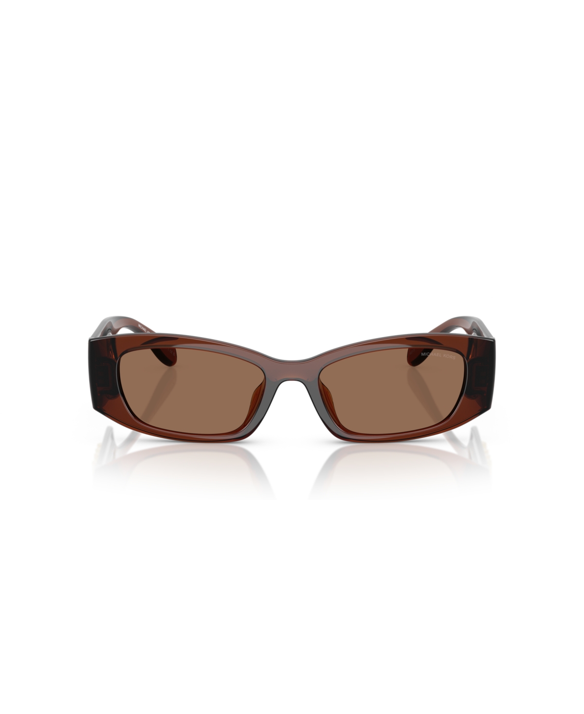 Michael Kors Woman Sunglass Mk2243u Rhodes In Brown Transparent