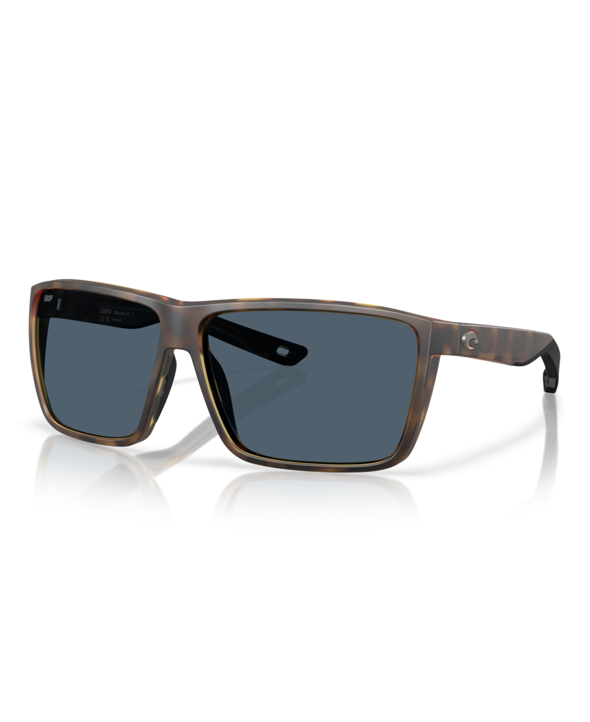 Men's Rincon Ii Polarized Sunglasses, 6S9121 - Matte Tortoise