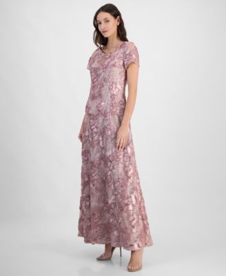 Women's Soutache Sequined Evening Gown